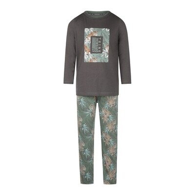 Jongens pyjama U45068-42 Dark Grey Charlie Choe Jungle Nights