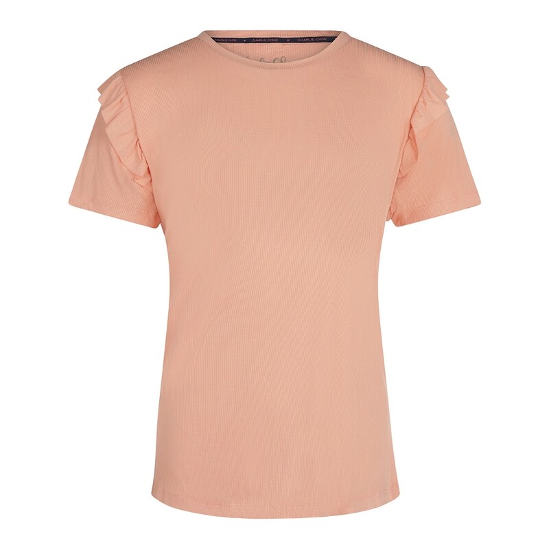 T-shirt T47103-38 Coral Pink Charlie Choe Howdy