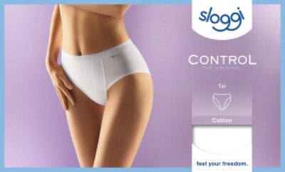 Tai slip met verstevigend voorpand Wit Sloggi Control