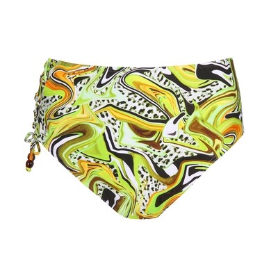 High-waist bikinislip 4011951LMS Lime Swirl PrimaDonna Swim Jaguarau