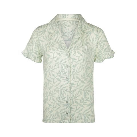 Shirt P55120-38 Light Green Charlie Choe Dotted Leafs