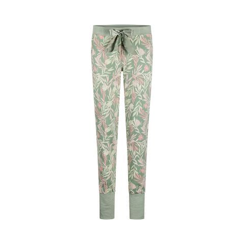 Lounge pants P55131-38 Green Charlie Choe Jungle Flowers
