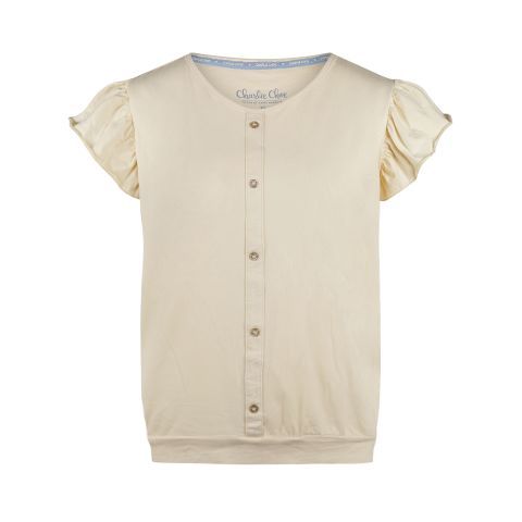 Boxy T-shirt P55109-38 Off White Charlie Choe Familie thema - Cactus
