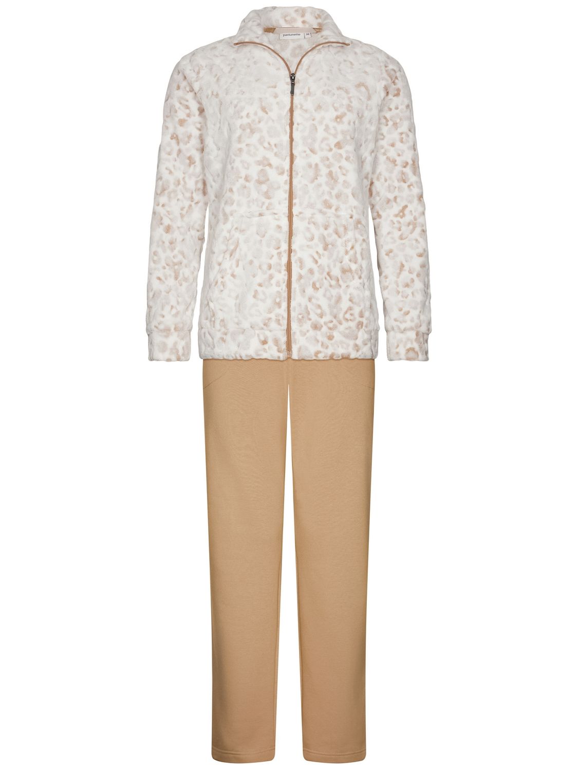 Pastunette Homesuit Full Zipper 181252-176-1 – Beige