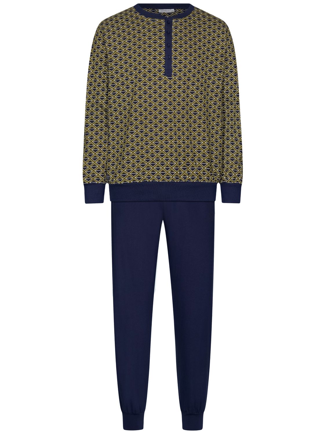 Herenpyjama met knopen Pastunette donker blauw Herenpyjama met knopen Pastunette donker blauw