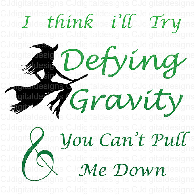 I Think I'll Try Defying Gravity 12"x12"