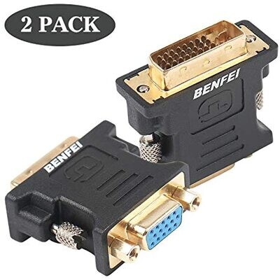 Adapter - Benfei DVI-M to VGA-F (2 Pack)