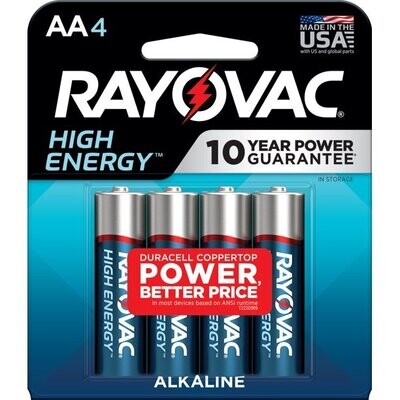Supply - Rayovac Battery 4 Pac AA & AAA