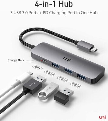 UNI USB C to USB 3.0 4 Port Hub