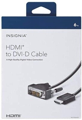 Cable - HDMI to DVI-D 6'