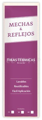 Tiras Termicas para claritos 9X30CM 48 unidades
