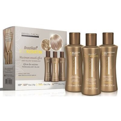 KIT Eco Keratin Brasil Cacau pasos 1+2+3. 110ml
