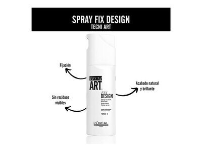 Spray Fix Design Tecni Art Loreal 200 ml