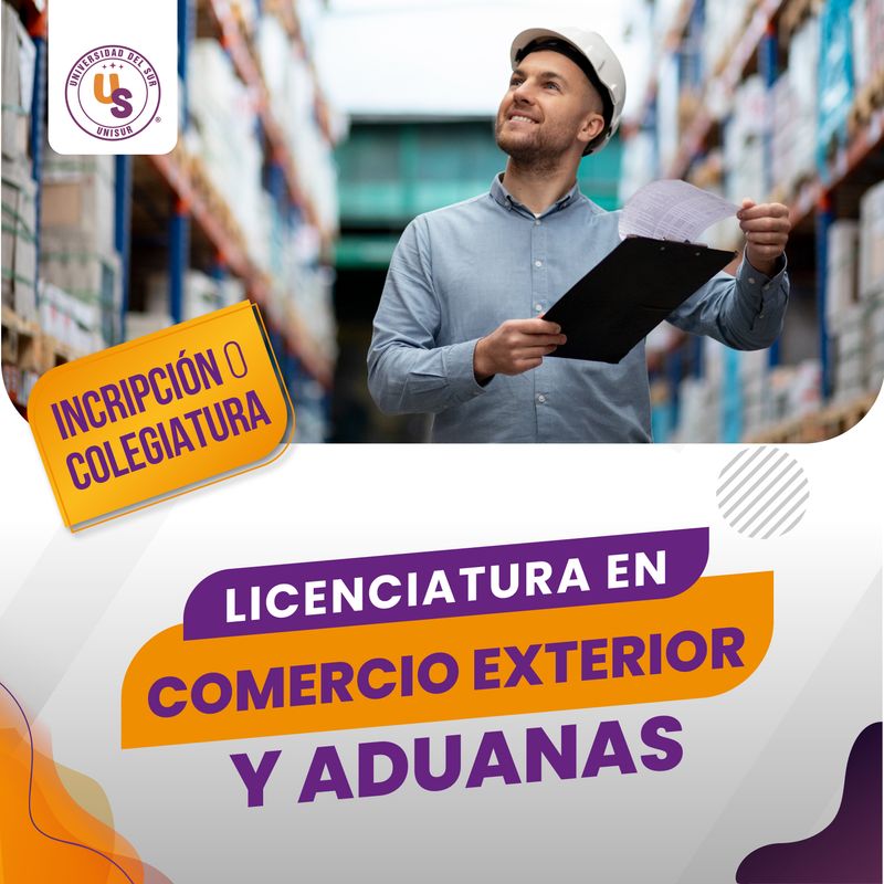 Licenciatura en Comercio Exterior y Aduanas Colegiatura