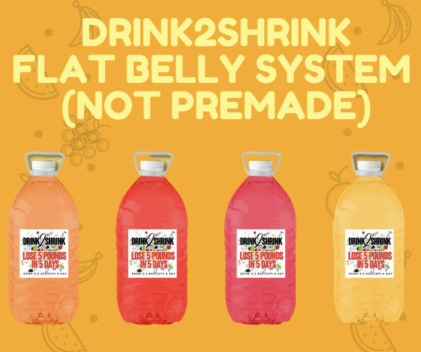 DRINK2SHRINK FLAT BELLY SYSTEM 4 Week Supply LOSE UP TO 20 POUNDS