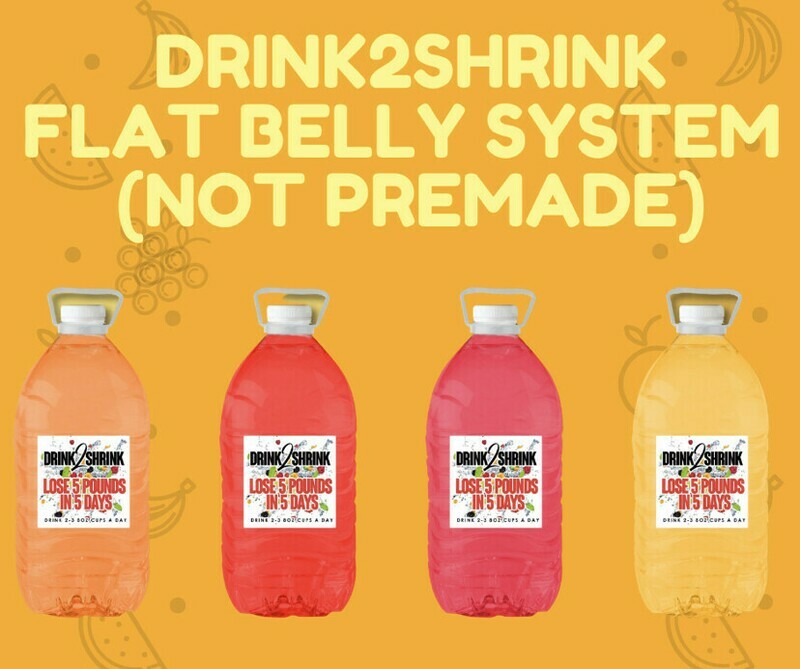 DRINK2SHRINK FLAT BELLY SYSTEM 4 Week Supply LOSE UP TO 20 POUNDS