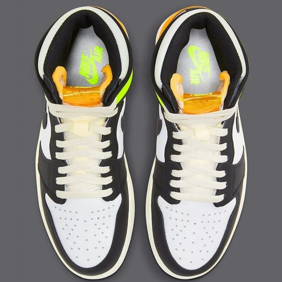 Air jordan og white volt black gold