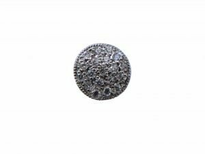 Colgante en oro blanco brillantes circulo en pavé