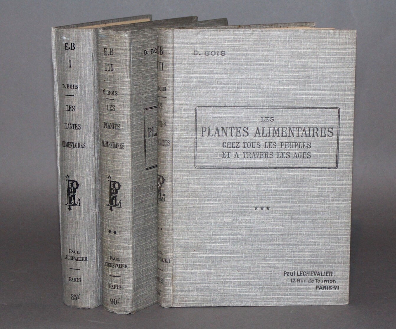BOIS.- Les Plantes alimentaires, 1927-1934.