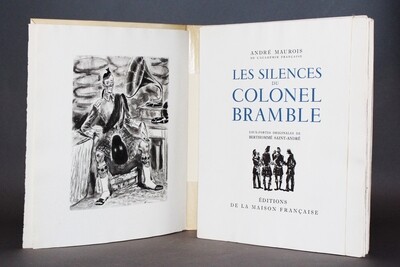 MAUROIS & BERTHOMMÉ SAINT ANDRÉ (illustrateur).- Les Silences du colonel Bramble, 1949.