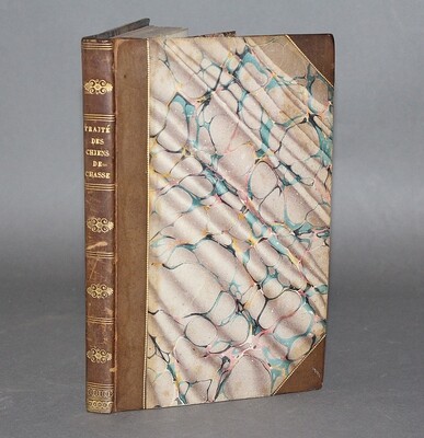 ROUSSELON.- Traité des chiens de chasse, 1827. Agréable exemplaire de la bibliothèque du duc d'Uzès au château de Bonnelles.