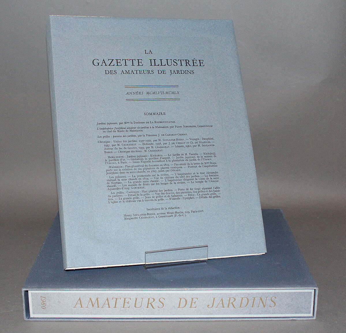 Gazette illustrée des Amateurs de Jardins. 1957-1960.