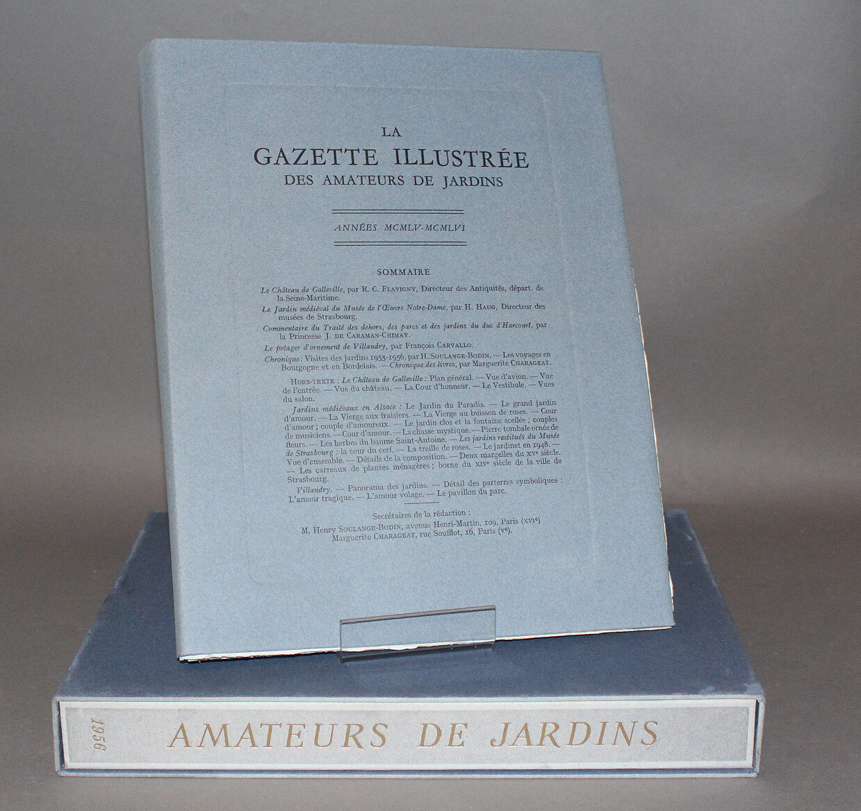 Gazette illustrée des Amateurs de Jardins. 1955-1956.