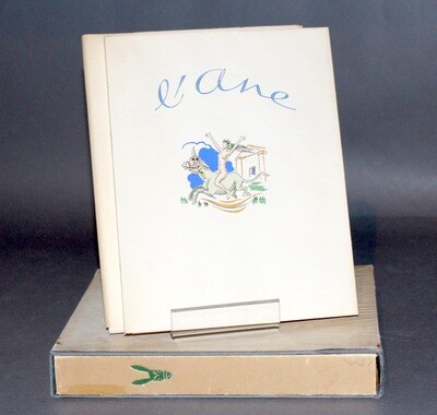 (CURIOSA - EROTICA).- L'Âne.- 1946.- 50 illustrations en couleurs au pochoir d'après les aquarelles de René De Pauw.