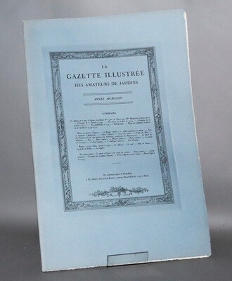 Gazette illustrée des Amateurs de Jardins. 1935- Grand in-folio, en feuilles, sous couverture imprimée.