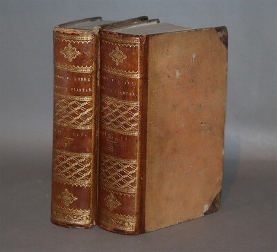 LINNÉ.- Species plantarum...- 1764.- 2 volumes in-8, reliure de l'époque.