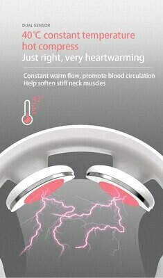 Electric Pulse Neck Massager Hot Compress Massage Pain Relief Shoulder And Neck Massager