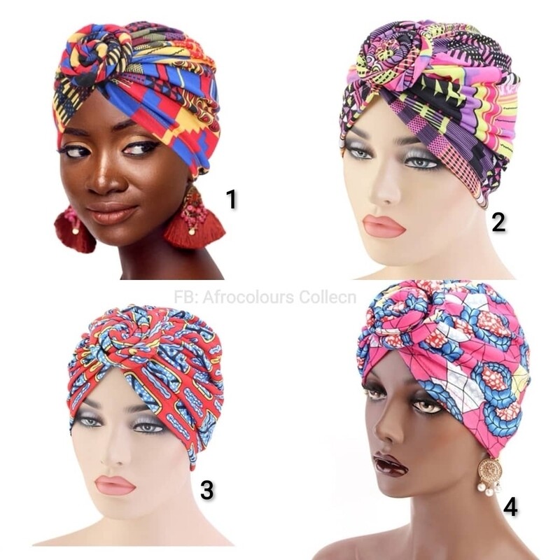 Women Turban, African print Turban, Pre-tied Turban