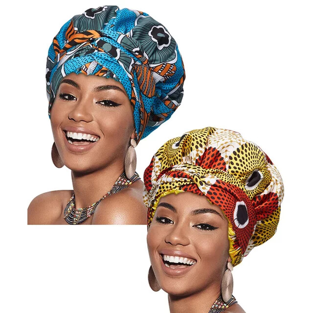 Bonnet cap, strings Bonnet cap, women bonnet cap, African print, slick fabric bonnet cap