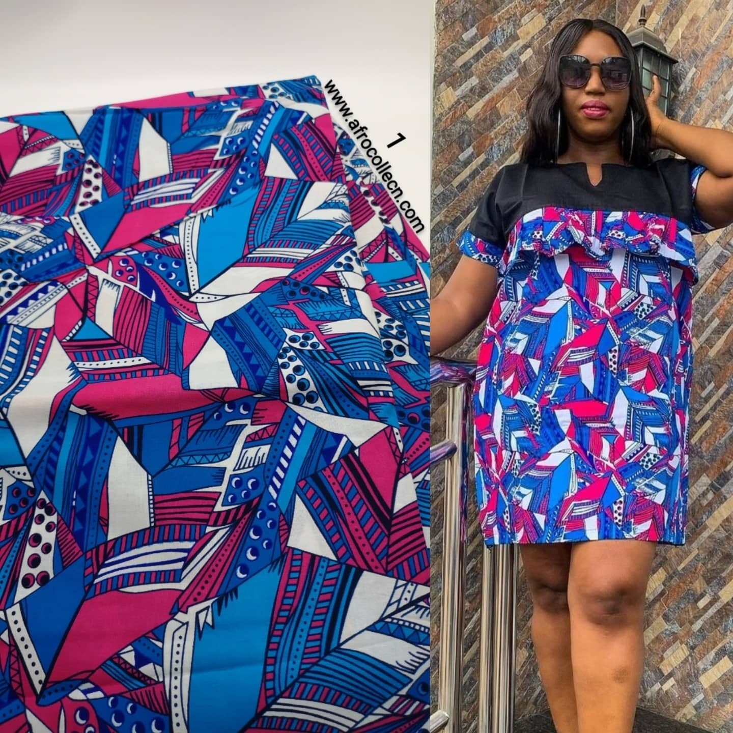 6 yards African fabric
