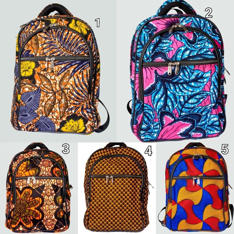 Backpack, Ankara Backpack, laptop bag, school bag, travel bag, African print backpack, bag