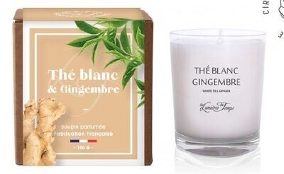 Bougie 180gr - THE BLANC / GINGEMBRE