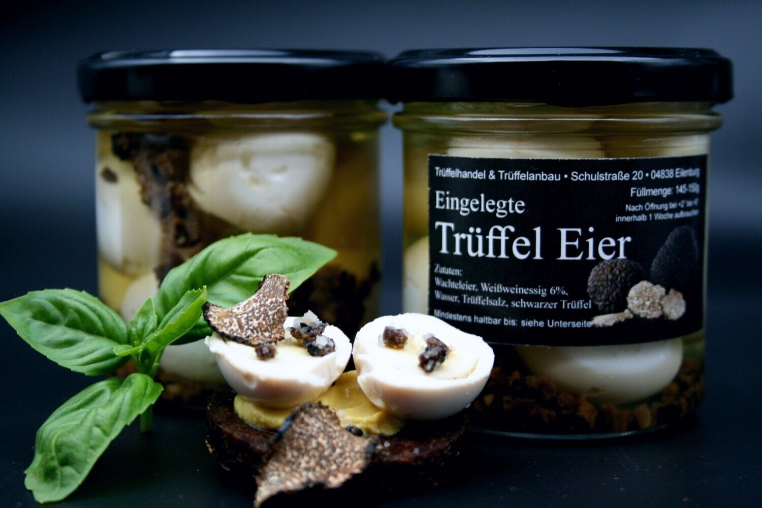 Eingelegte Trüffel Eier