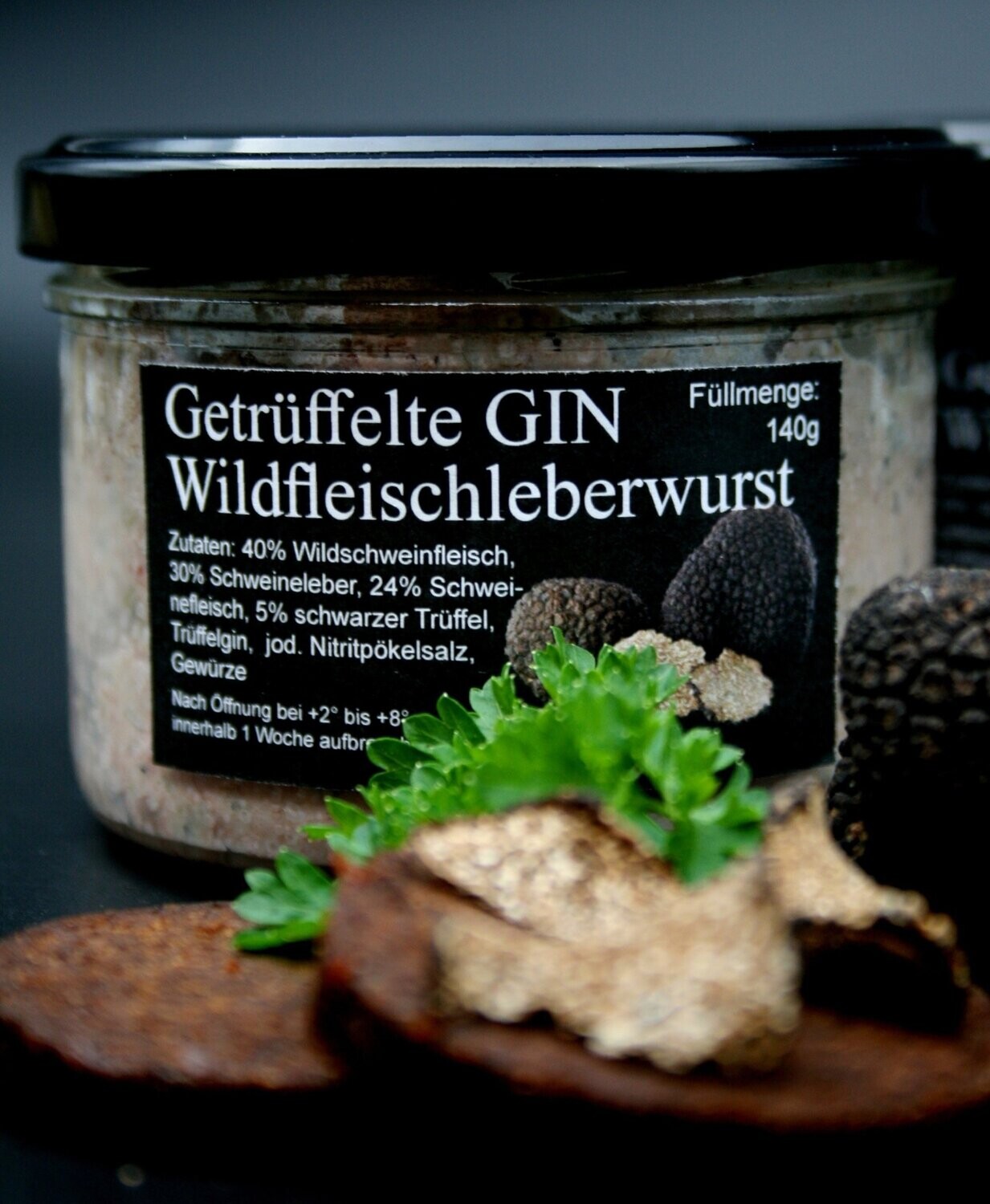 Getrüffelte GIN Wildfleischleberwurst