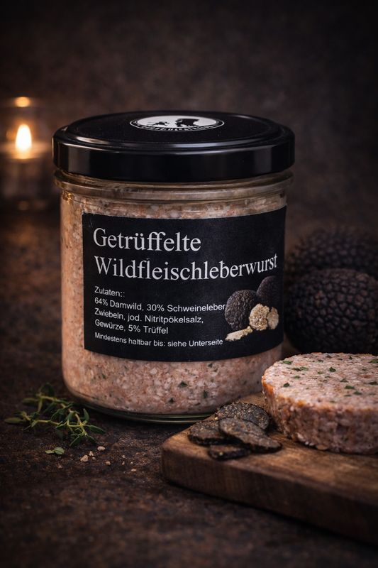 Getrüffelte Wildfleischleberwurst