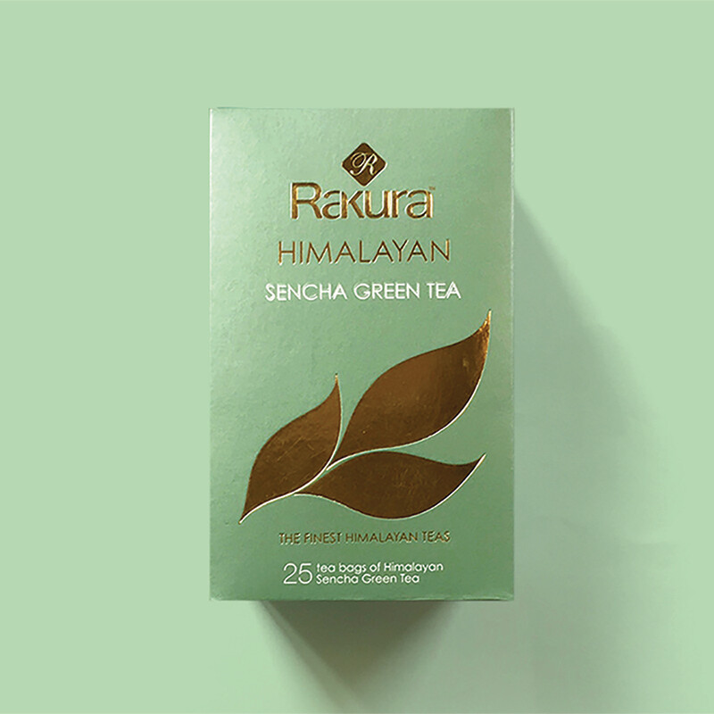 Rakura Himalayan Sencha Green Tea (25 Teabags Per Unit)