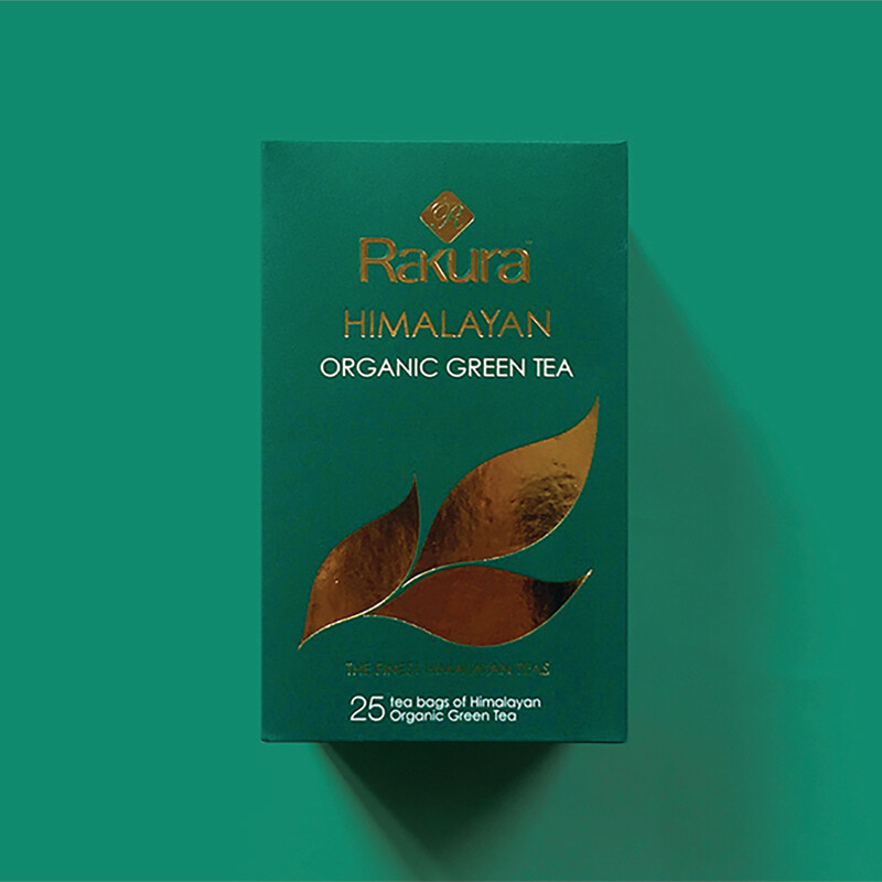 Rakura Himalayan Organic Green Tea (25 Teabags Per Unit)