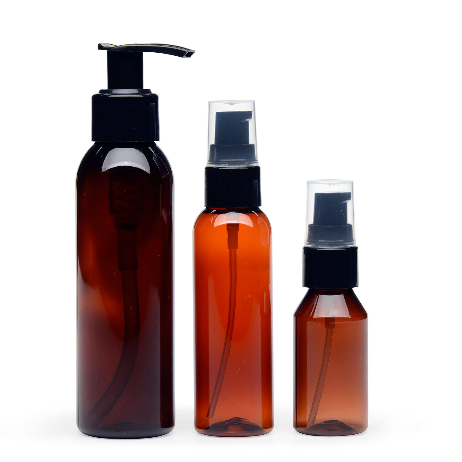 Plastic Bottles with Pump Caps