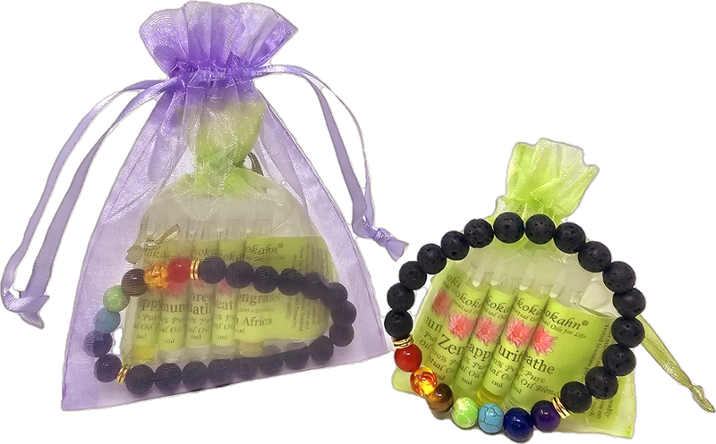 Chakra Essential Oil Bracelet Gift Set