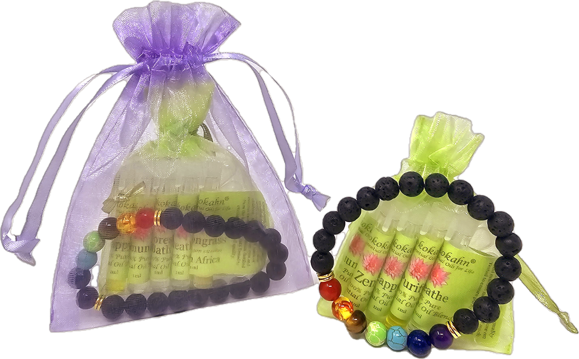 Chakra Essential Oil Bracelet Gift Set