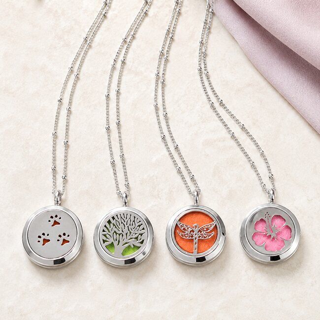 Essential Oil Necklace Gift Set