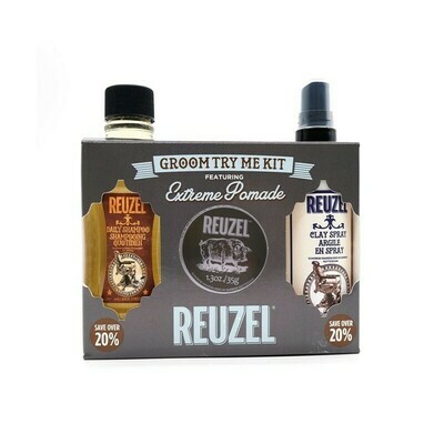 Reuzel - Kit Extreme Hold Cera+Shampoo+Spray