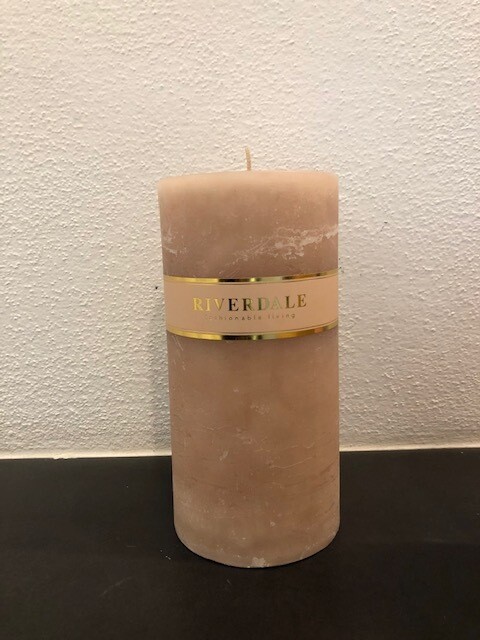 Kerze beige 10X20cm
