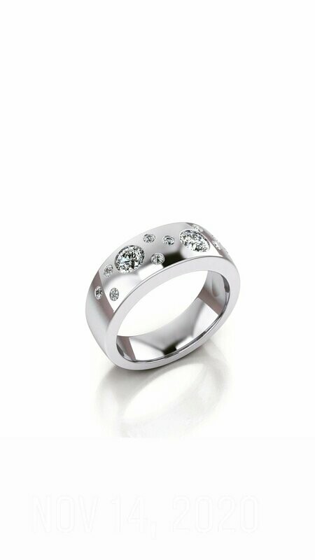 Diamond Band in Platinum — 0.33ctw