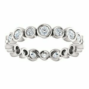 Diamond Band in 14k White Gold — 1ctw