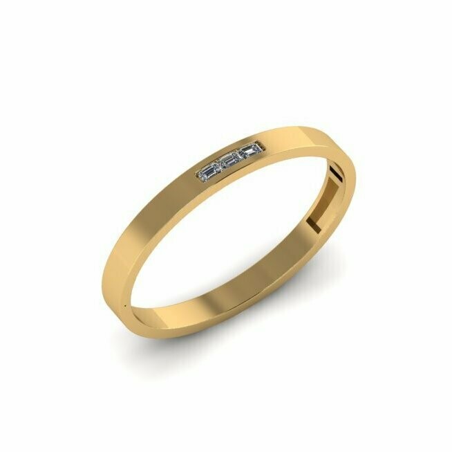Diamond Cuff Bracelet in 14k Yellow Gold